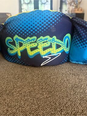 Speedo Navy Blue & Neon Green Inflatable Swim Buoy